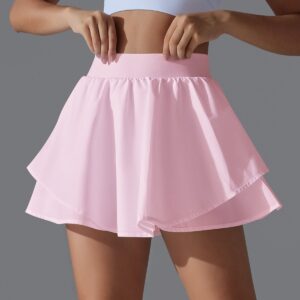 Cool sunscreen casual tennis skirt slimming sports training inner pocket anti-exposure yoga fitness short skirt