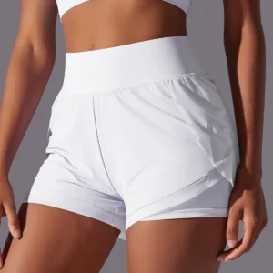 Yoga Solid ColorShort Breathable Quick Drying Women's Yoga Shorts Summer Sport Pockets Shorts Running Cycling Sports Gym Shorts